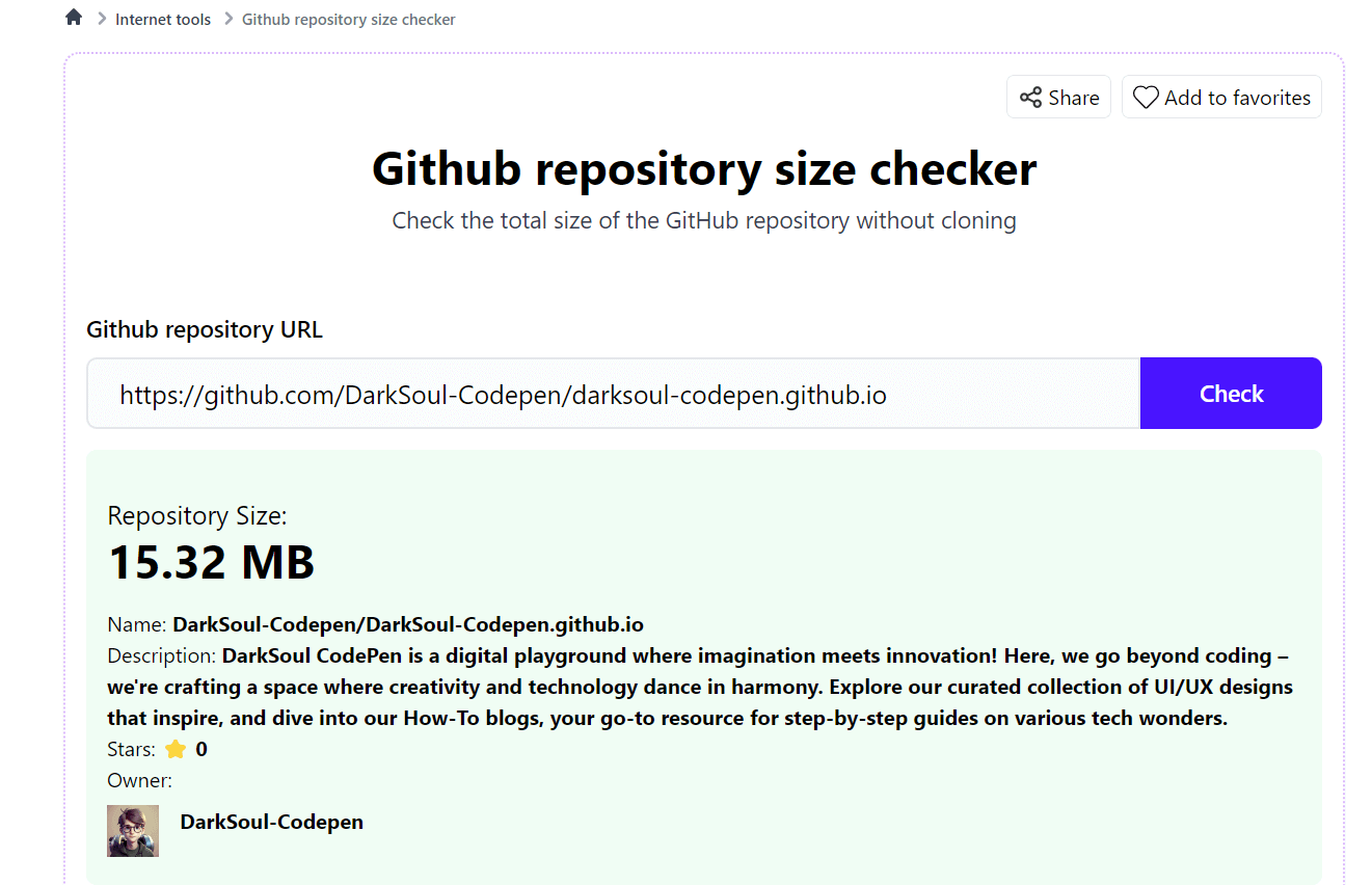 How to Find the Size of a GitHub Repository - Online GitHub Repo Size Checker